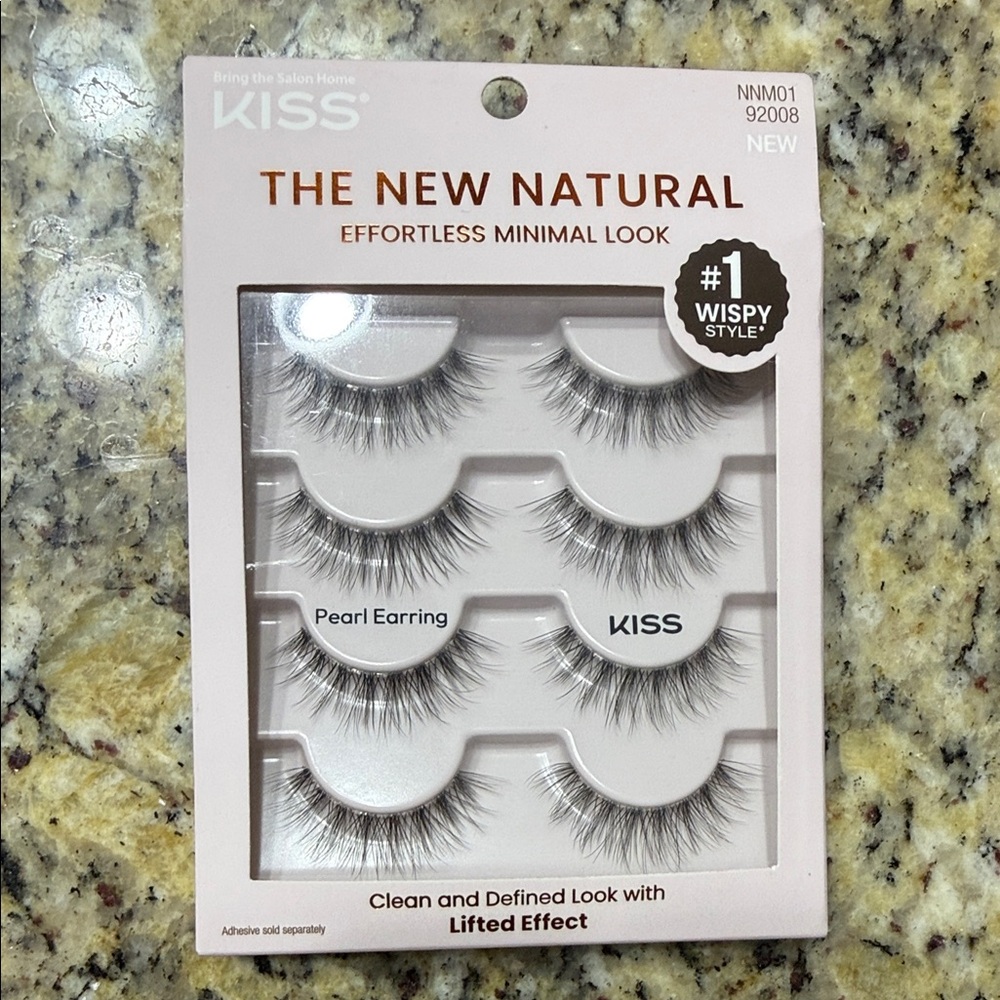 KISS The New Natural Lash Multipack in the style "Pearl Earring" NNM01 92008